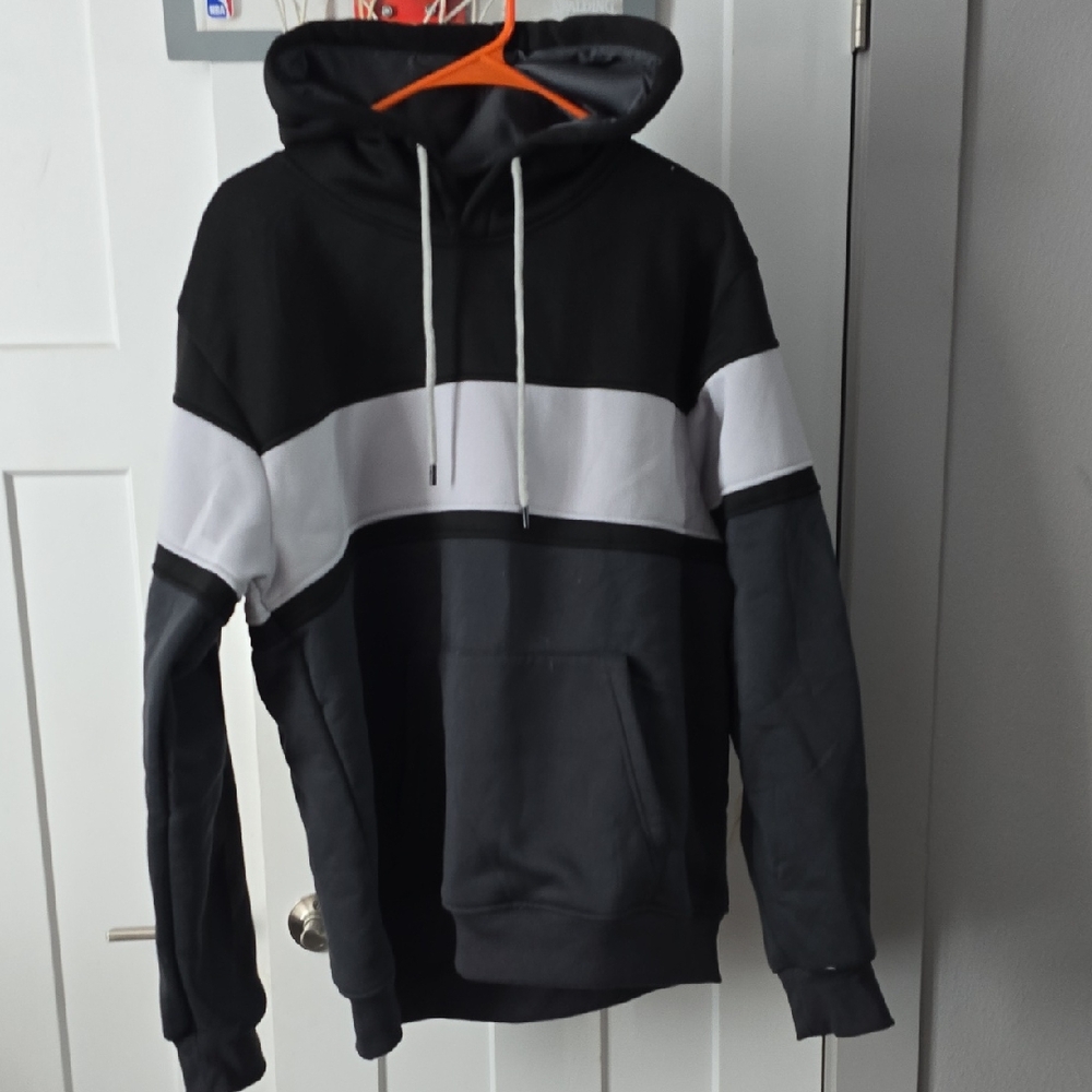 Black and White Men's Hoodie